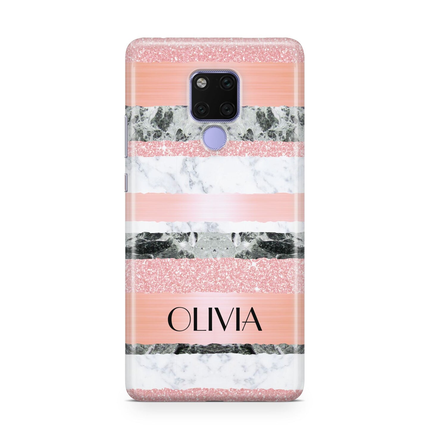 Personalised Marble Name Text Custom Huawei Mate 20X Phone Case