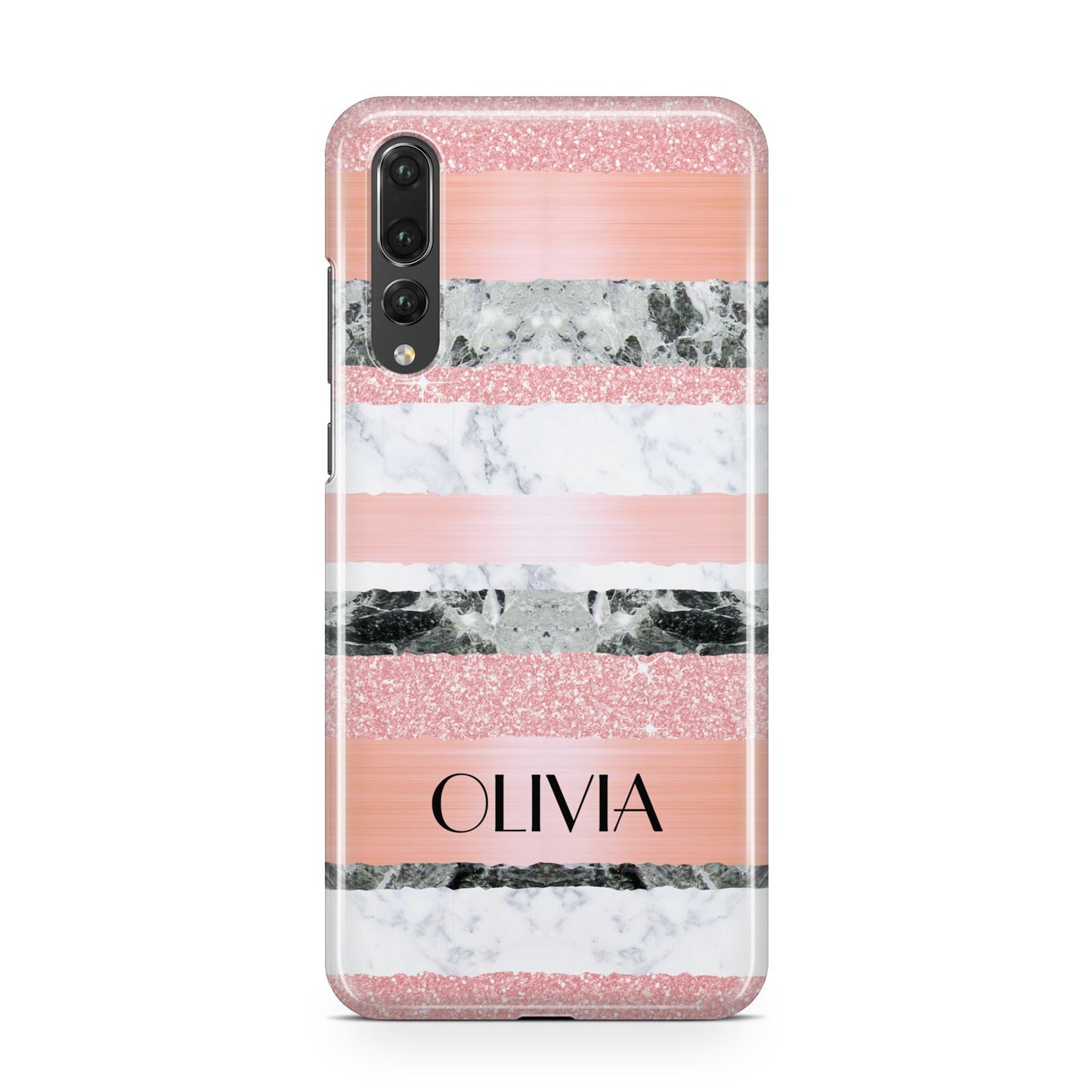 Personalised Marble Name Text Custom Huawei P20 Pro Phone Case