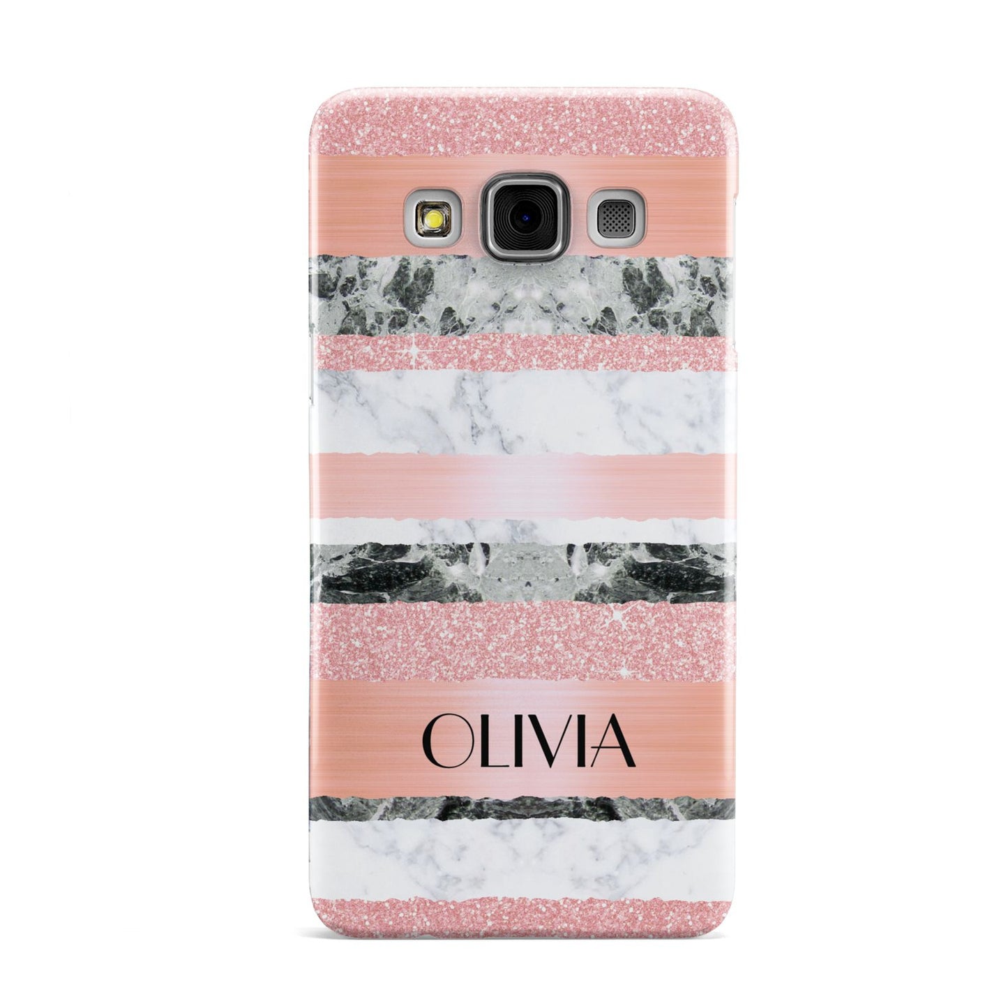 Personalised Marble Name Text Custom Samsung Galaxy A3 Case