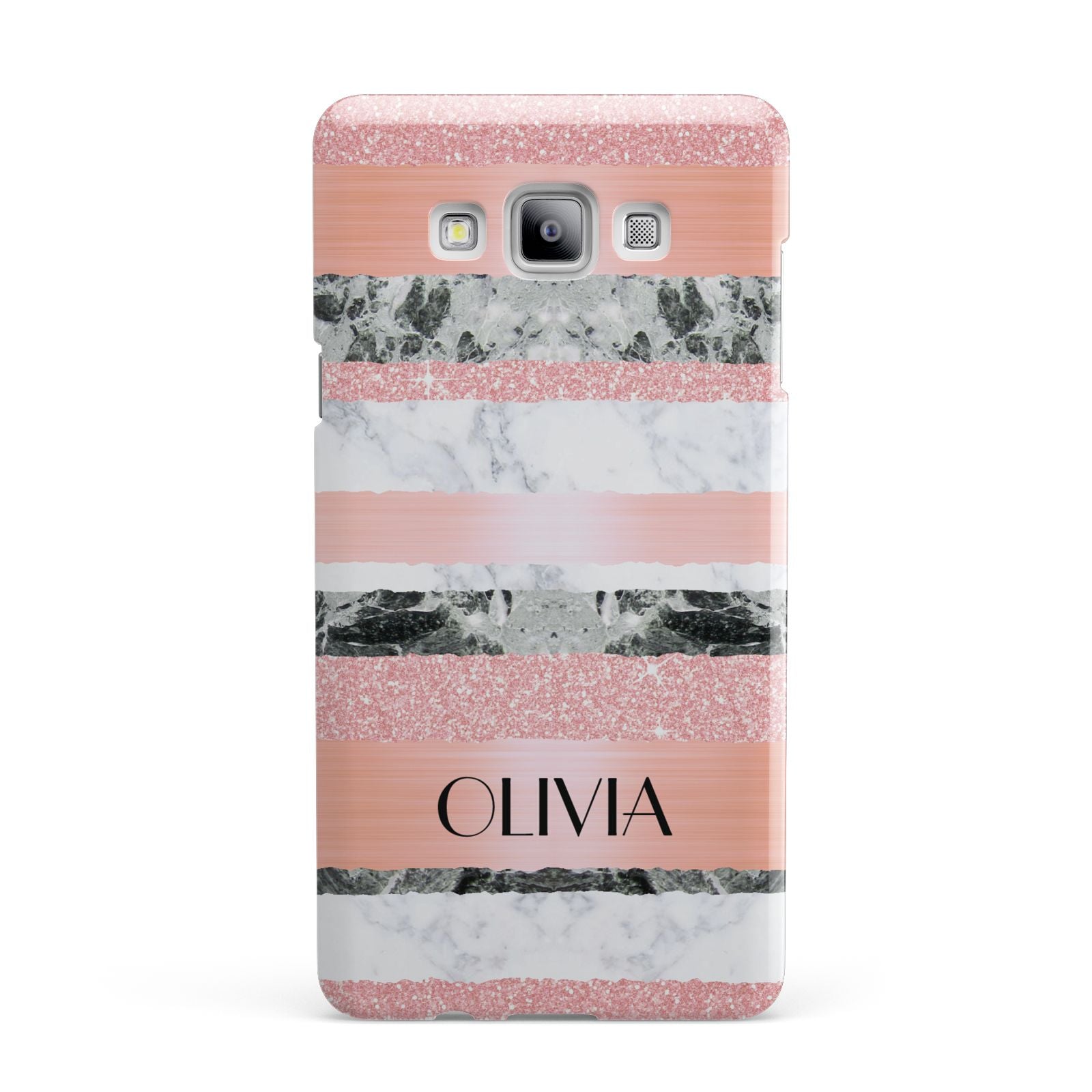 Personalised Marble Name Text Custom Samsung Galaxy A7 2015 Case