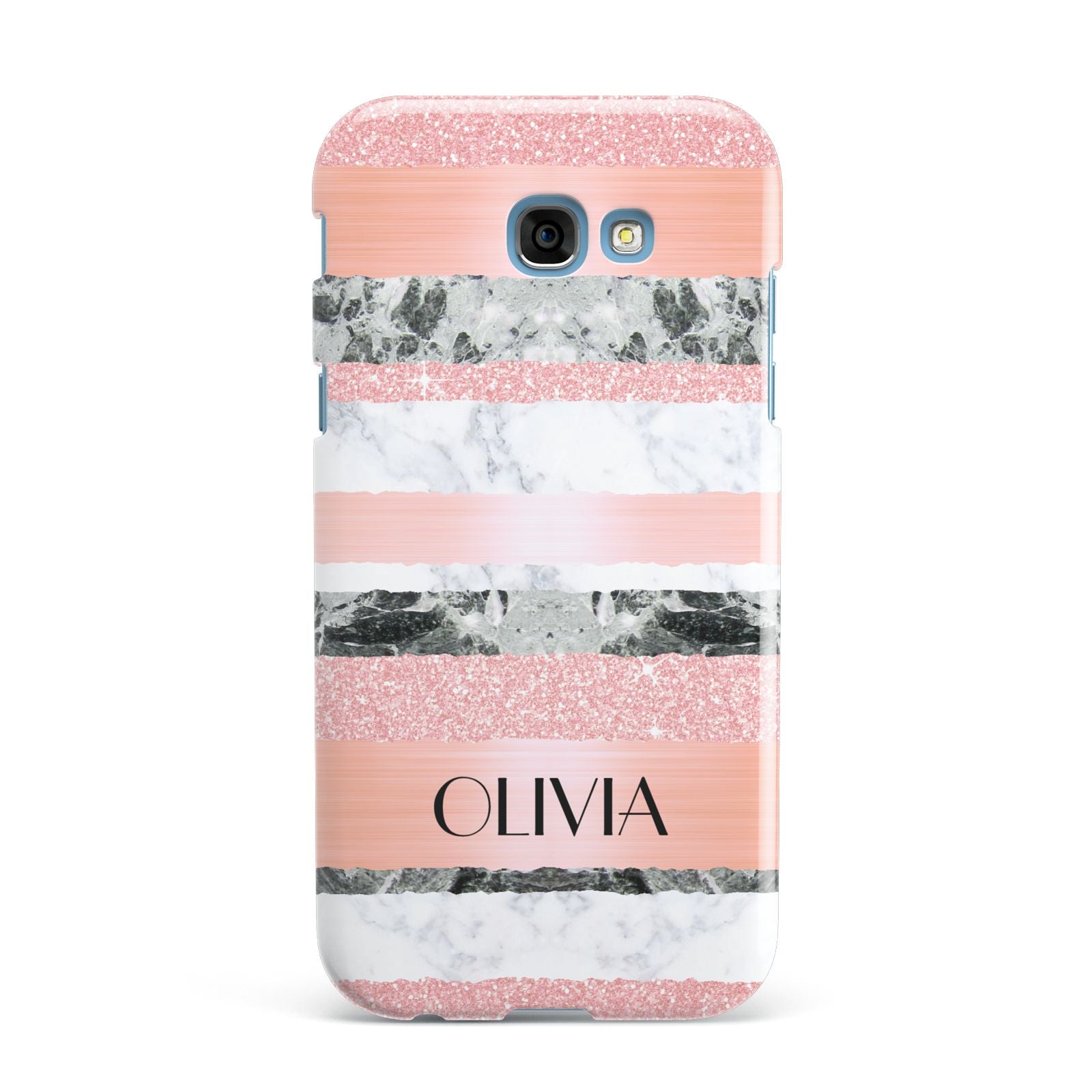Personalised Marble Name Text Custom Samsung Galaxy A7 2017 Case