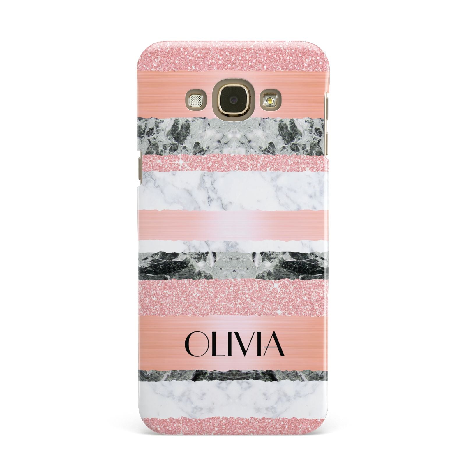 Personalised Marble Name Text Custom Samsung Galaxy A8 Case
