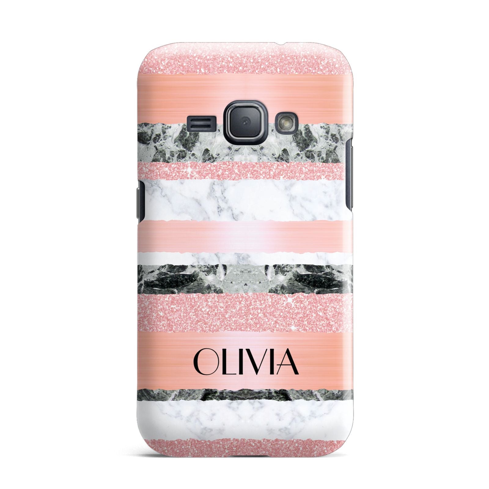 Personalised Marble Name Text Custom Samsung Galaxy J1 2016 Case