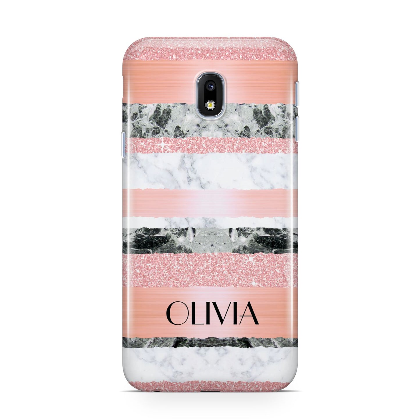 Personalised Marble Name Text Custom Samsung Galaxy J3 2017 Case