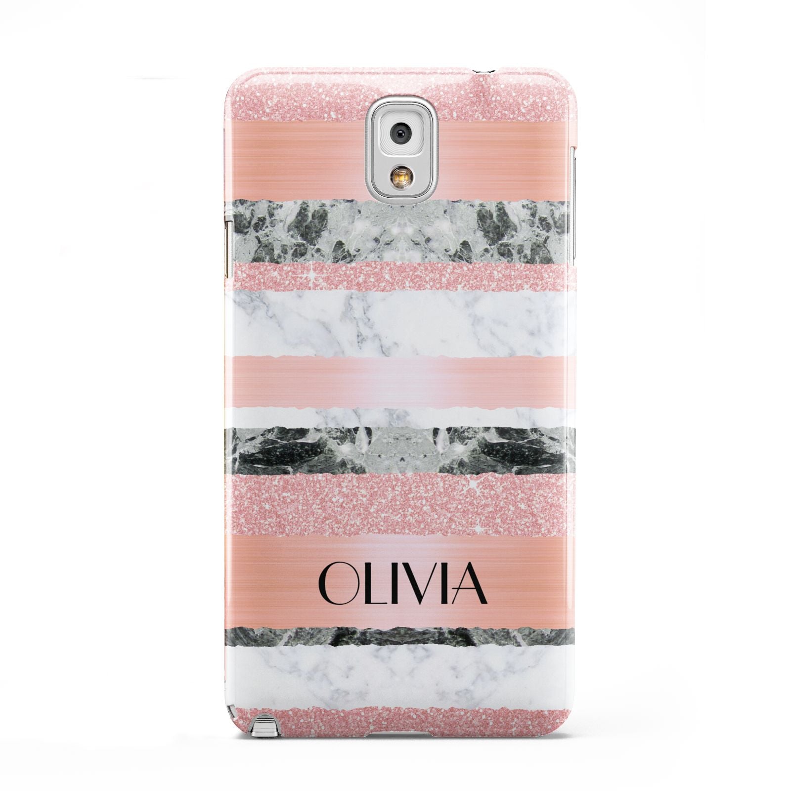 Personalised Marble Name Text Custom Samsung Galaxy Note 3 Case