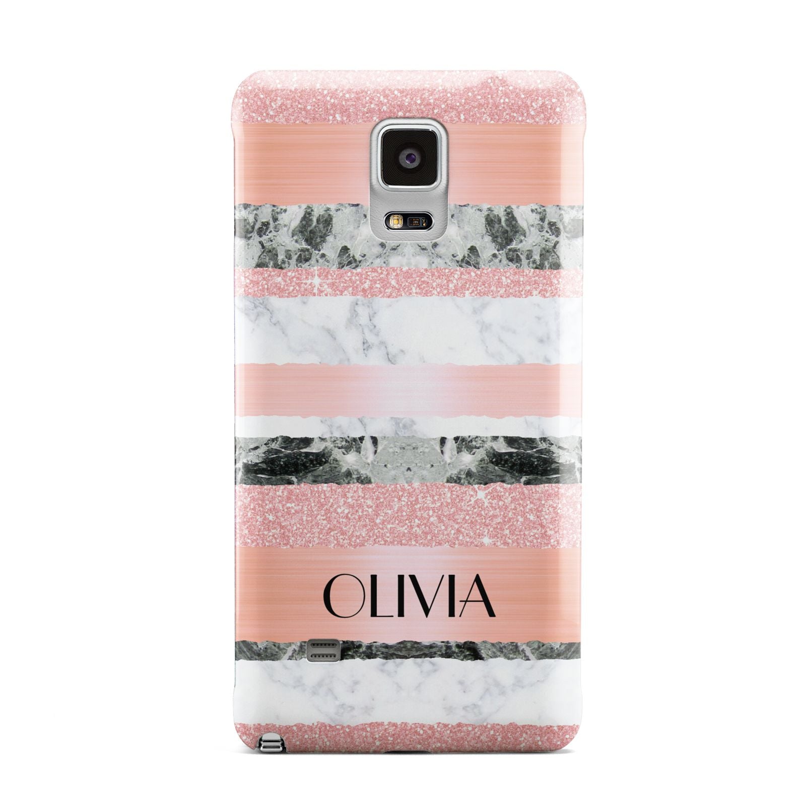 Personalised Marble Name Text Custom Samsung Galaxy Note 4 Case