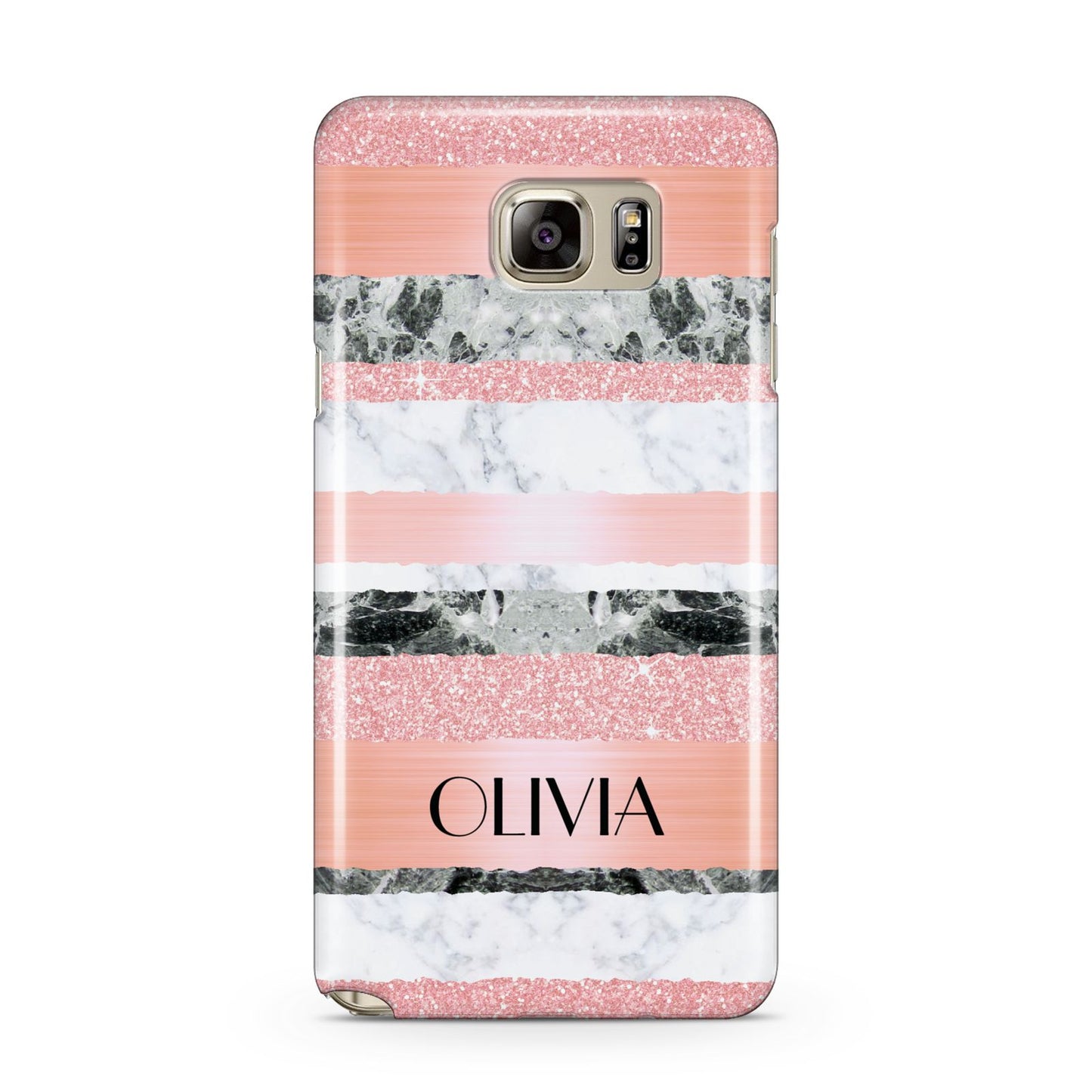Personalised Marble Name Text Custom Samsung Galaxy Note 5 Case