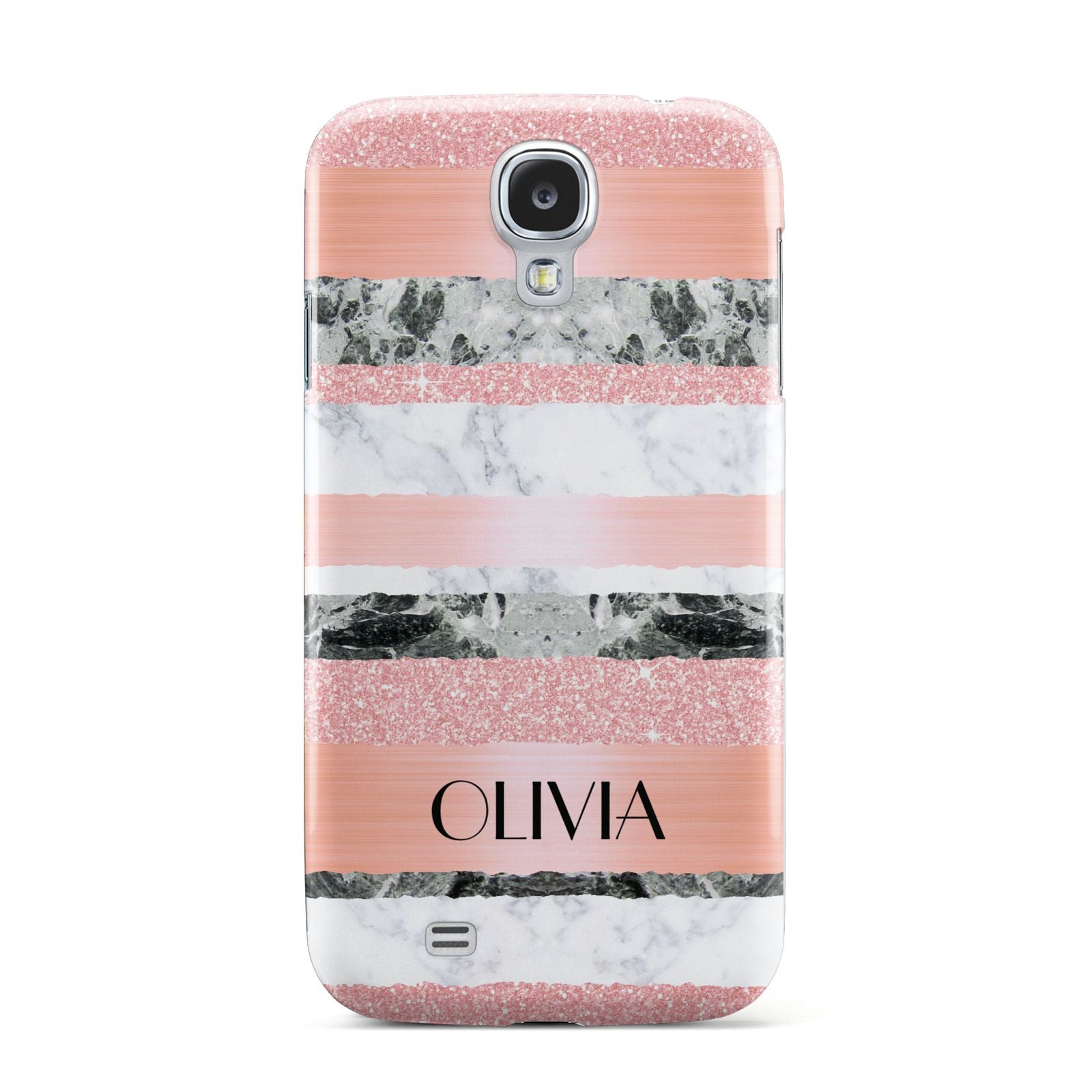 Personalised Marble Name Text Custom Samsung Galaxy S4 Case