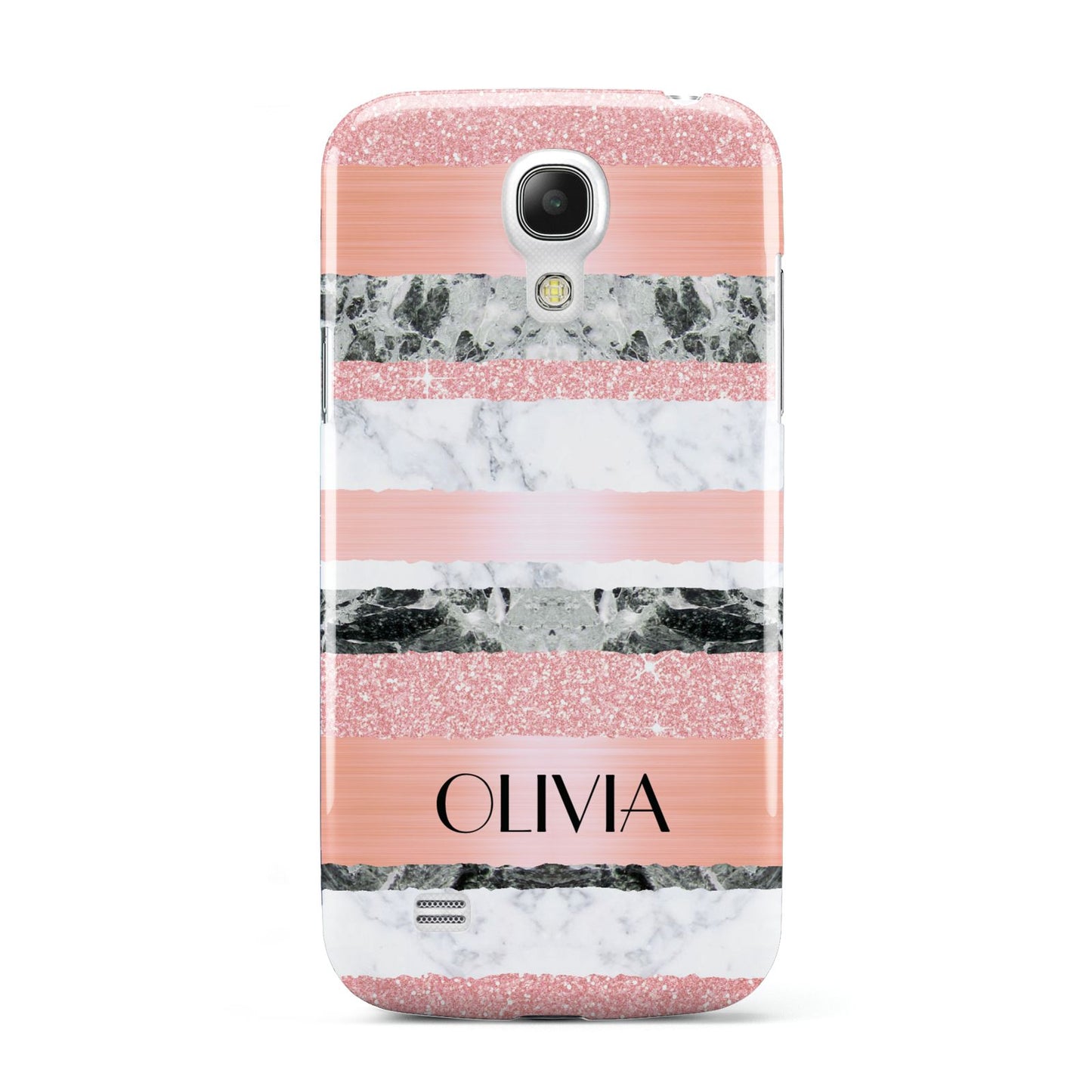 Personalised Marble Name Text Custom Samsung Galaxy S4 Mini Case