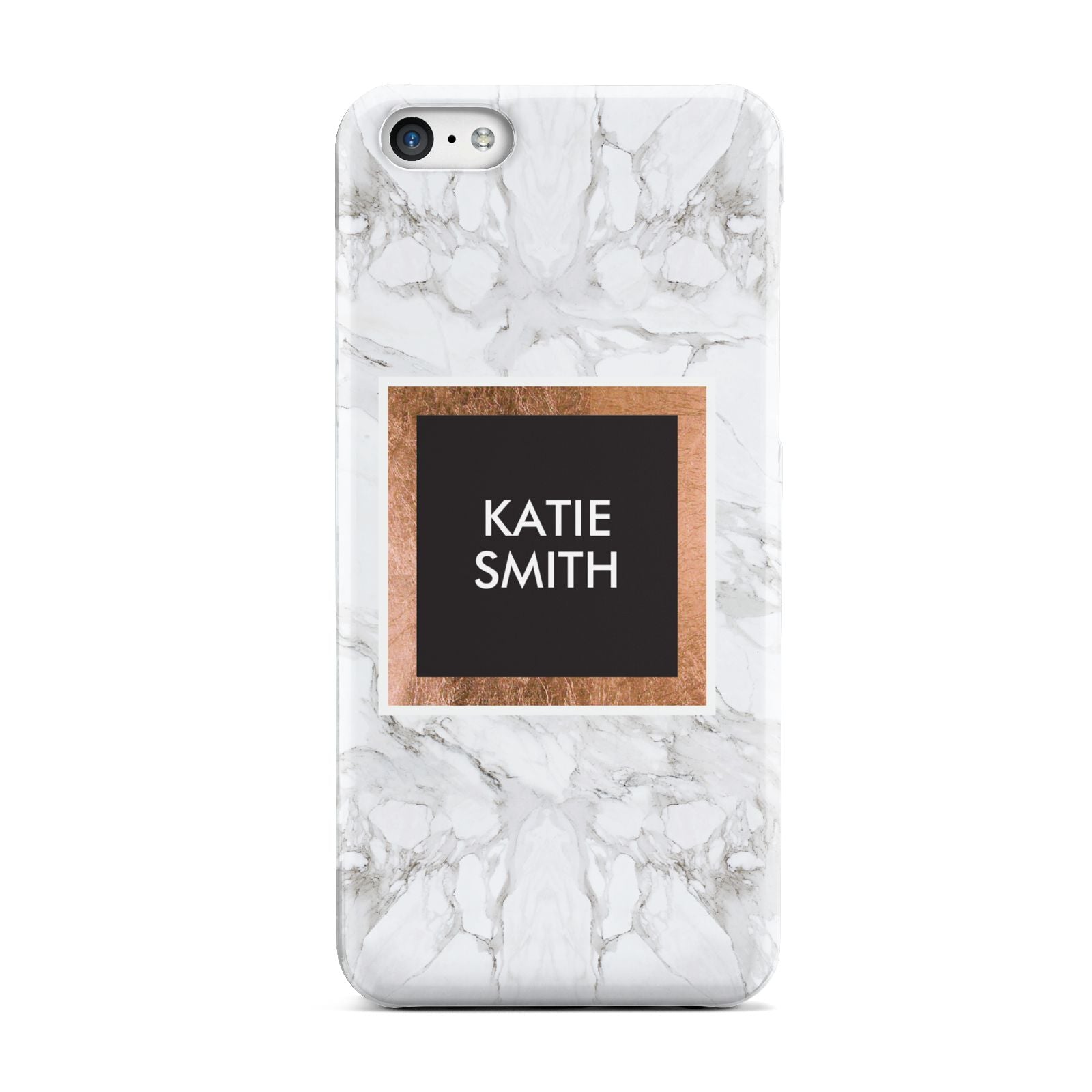 Personalised Marble Name Text Initials Apple iPhone 5c Case
