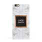 Personalised Marble Name Text Initials Apple iPhone 6 3D Snap Case