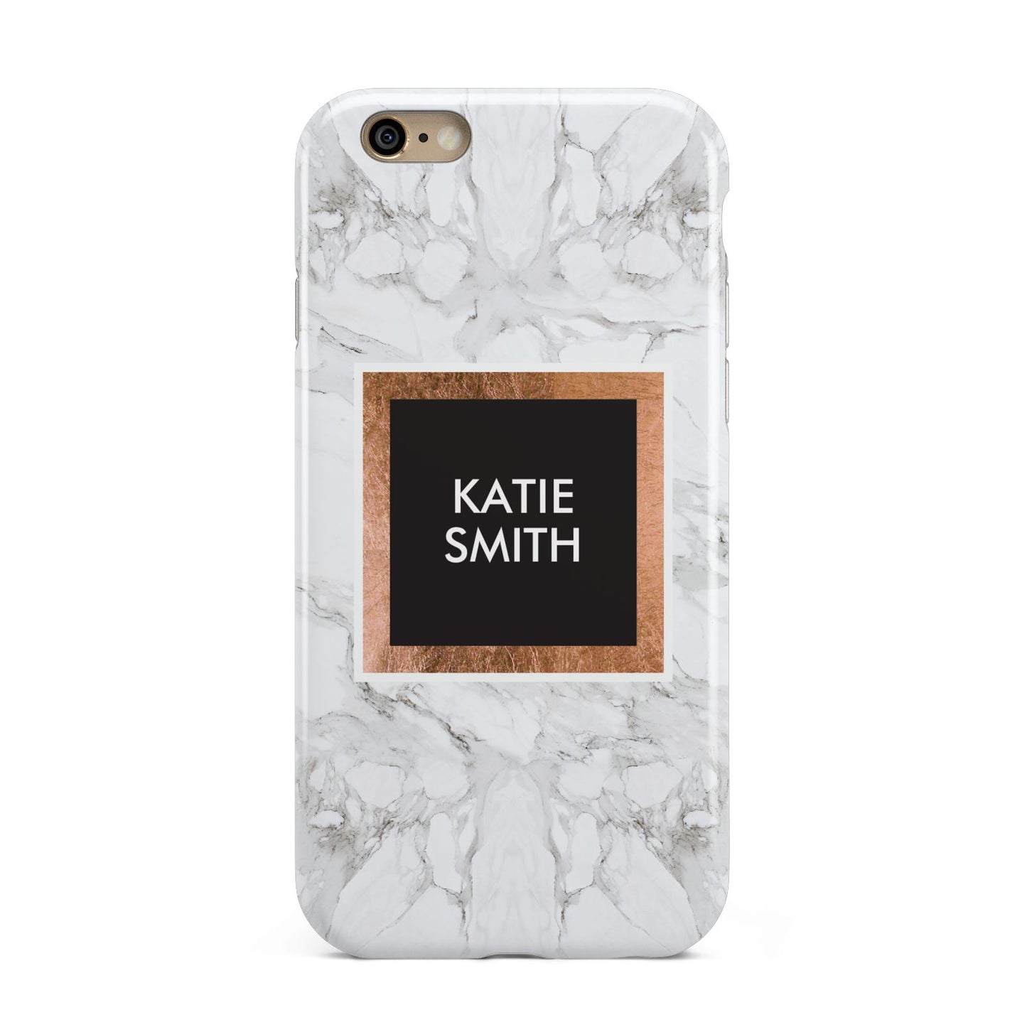 Personalised Marble Name Text Initials Apple iPhone 6 3D Tough Case