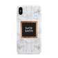 Personalised Marble Name Text Initials Apple iPhone Xs Max 3D Tough Case
