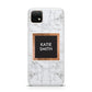 Personalised Marble Name Text Initials Huawei Enjoy 20 Phone Case