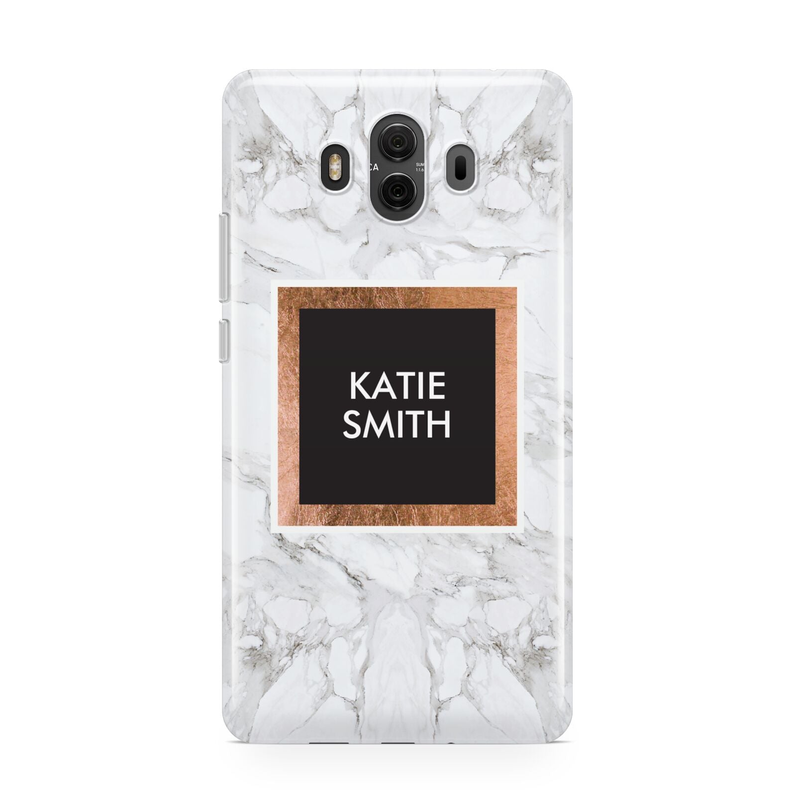 Personalised Marble Name Text Initials Huawei Mate 10 Protective Phone Case
