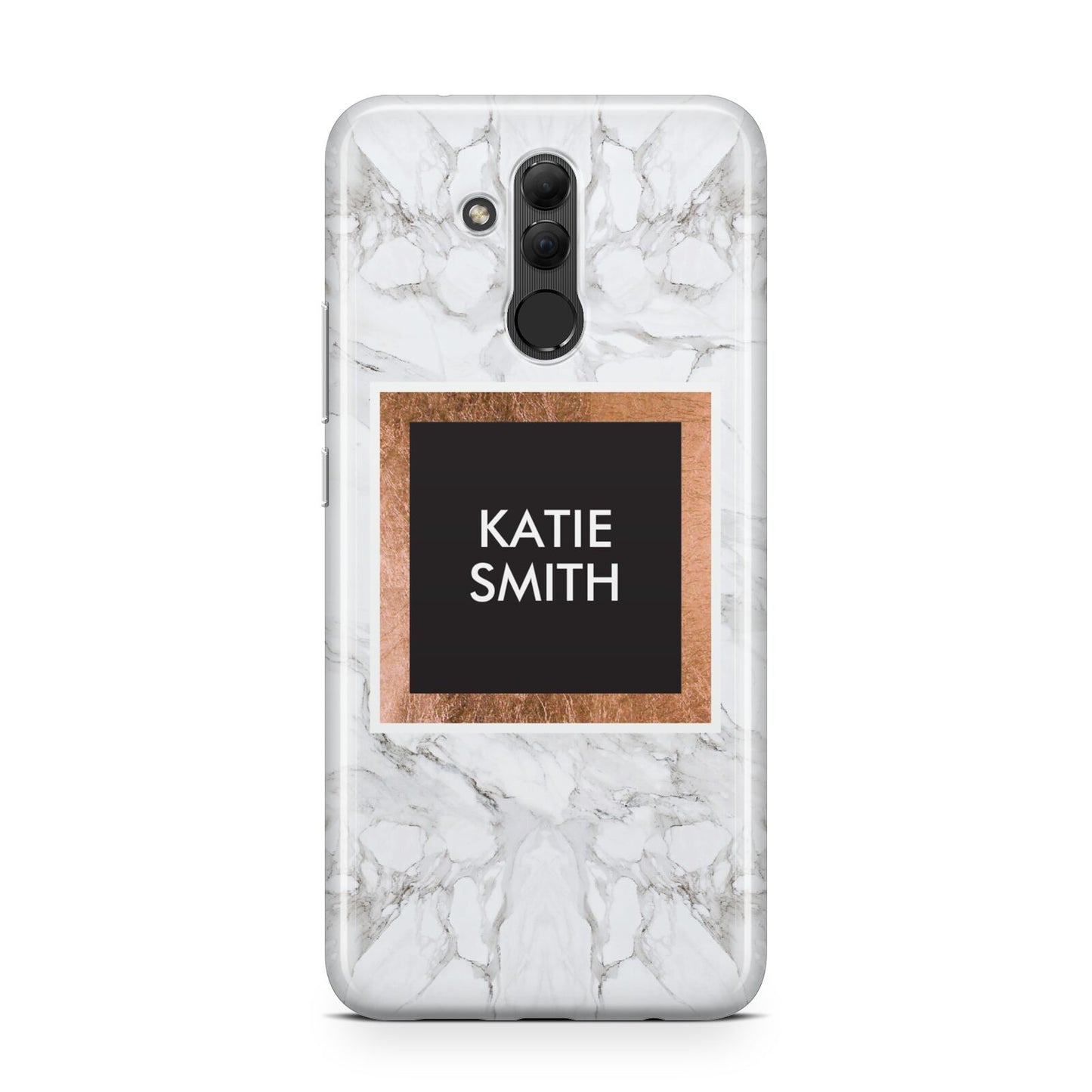 Personalised Marble Name Text Initials Huawei Mate 20 Lite