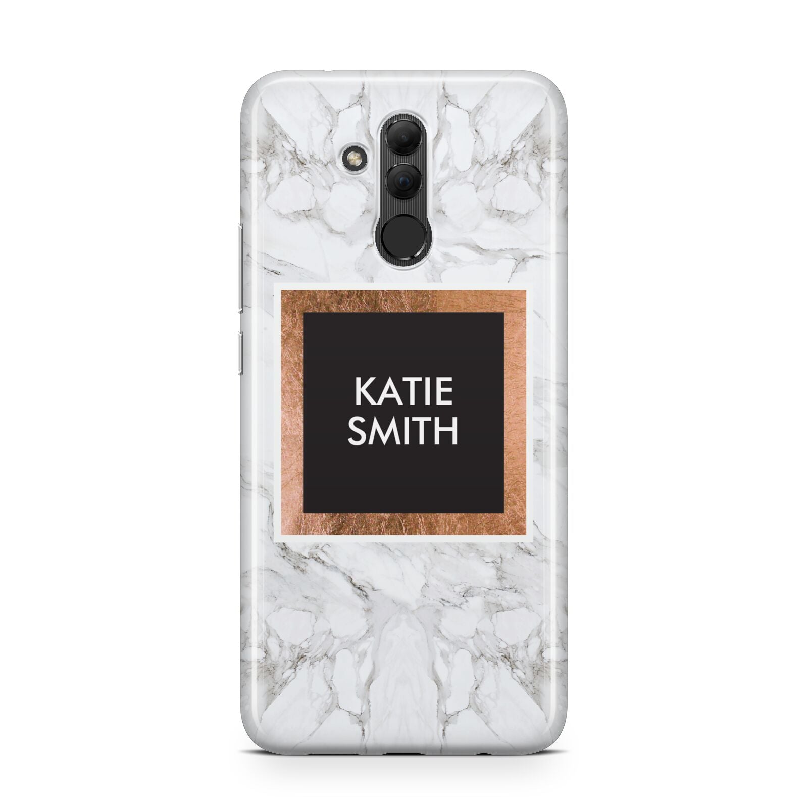 Personalised Marble Name Text Initials Huawei Mate 20 Lite