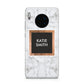 Personalised Marble Name Text Initials Huawei Mate 30
