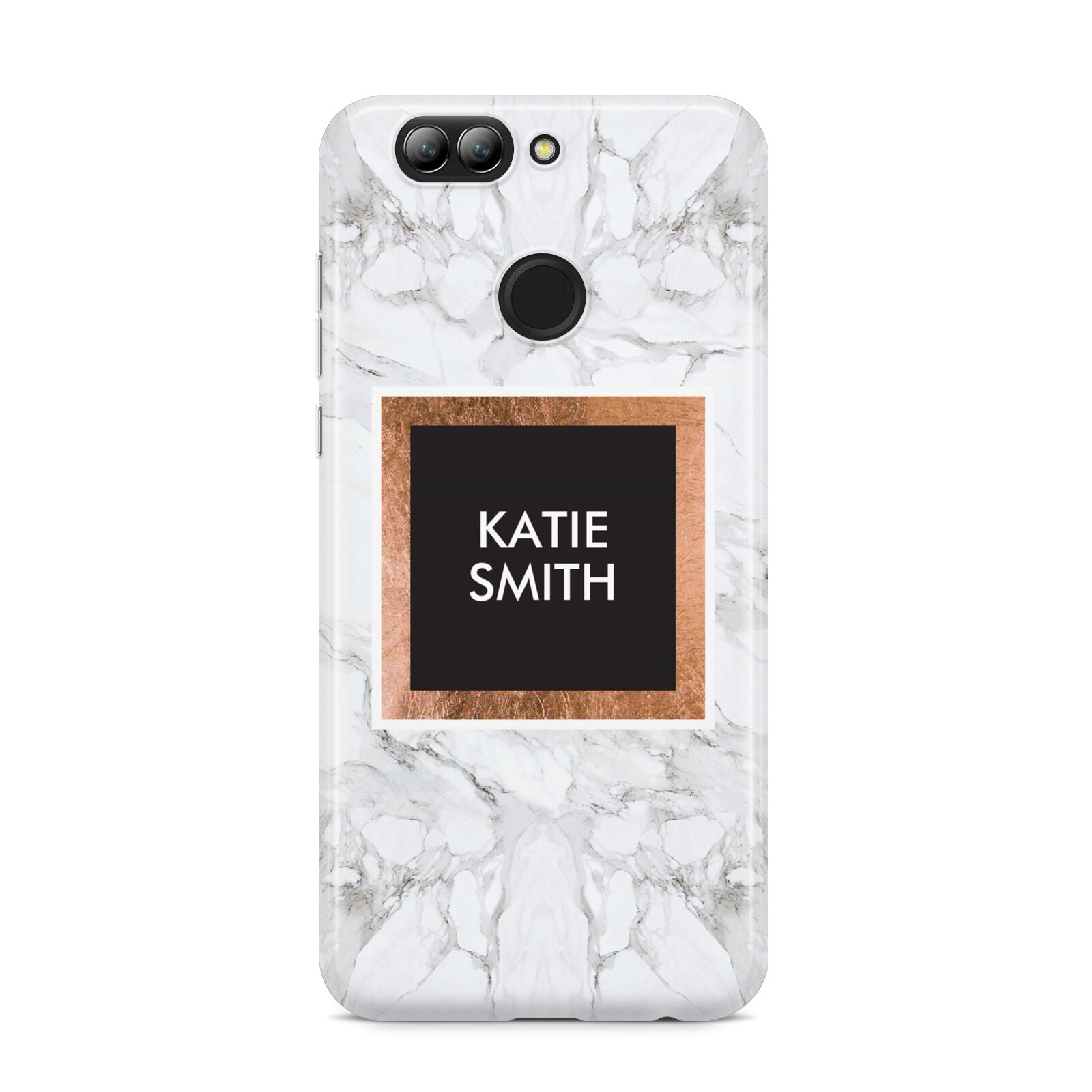 Personalised Marble Name Text Initials Huawei Nova 2s Phone Case