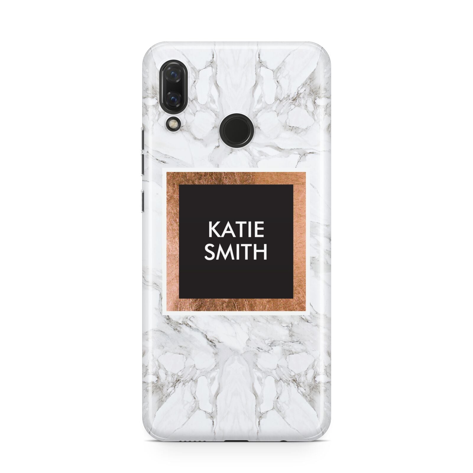 Personalised Marble Name Text Initials Huawei Nova 3 Phone Case