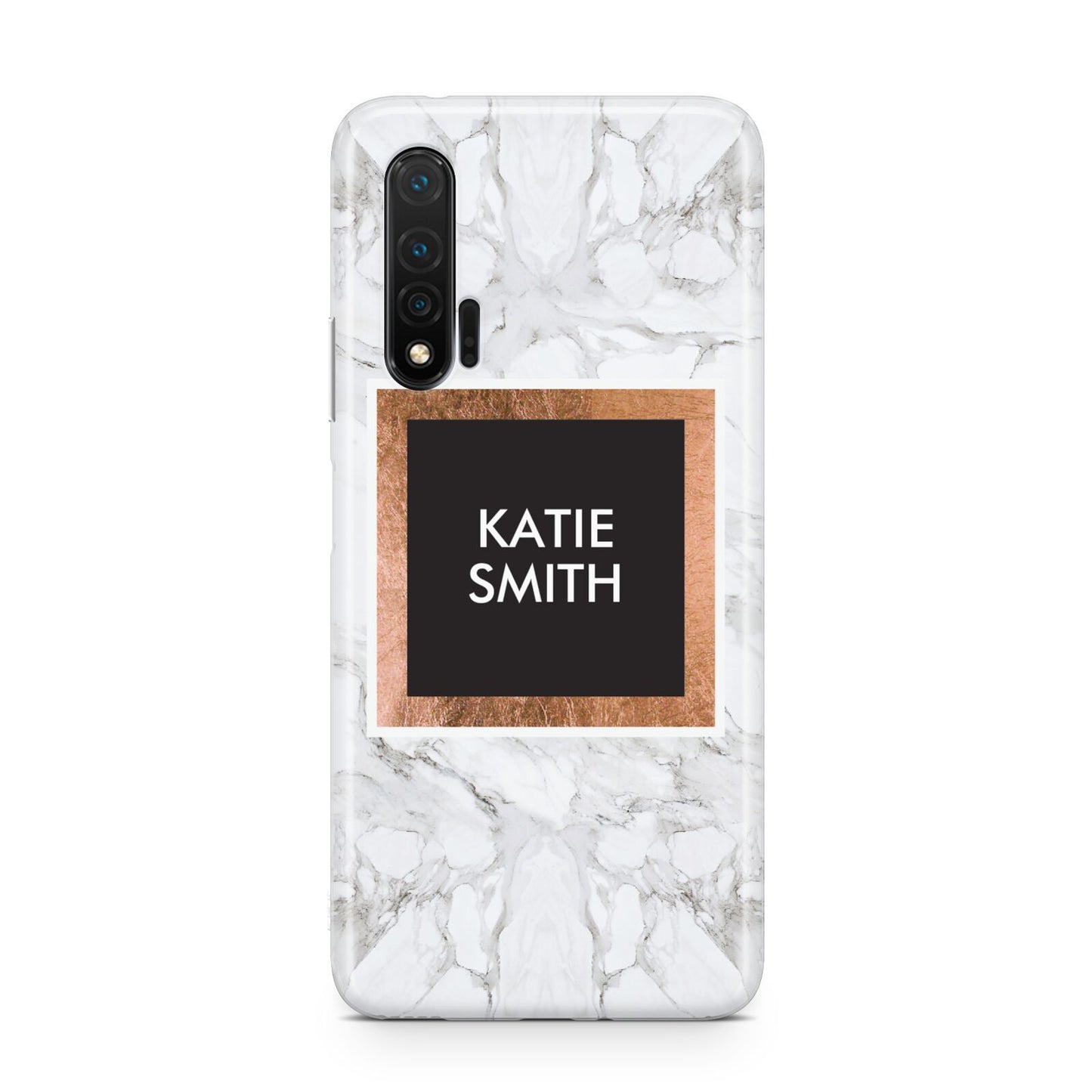 Personalised Marble Name Text Initials Huawei Nova 6 Phone Case