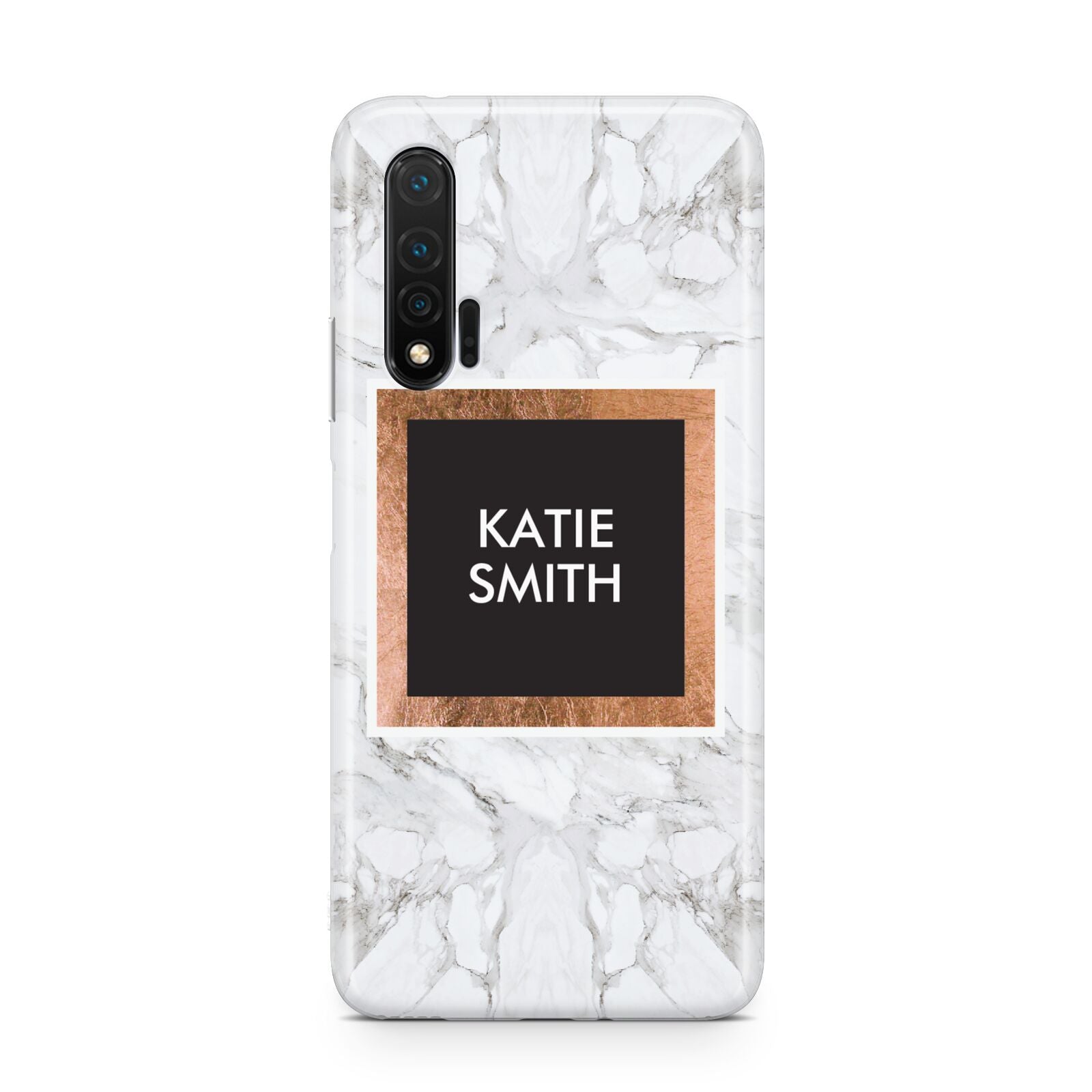 Personalised Marble Name Text Initials Huawei Nova 6 Phone Case