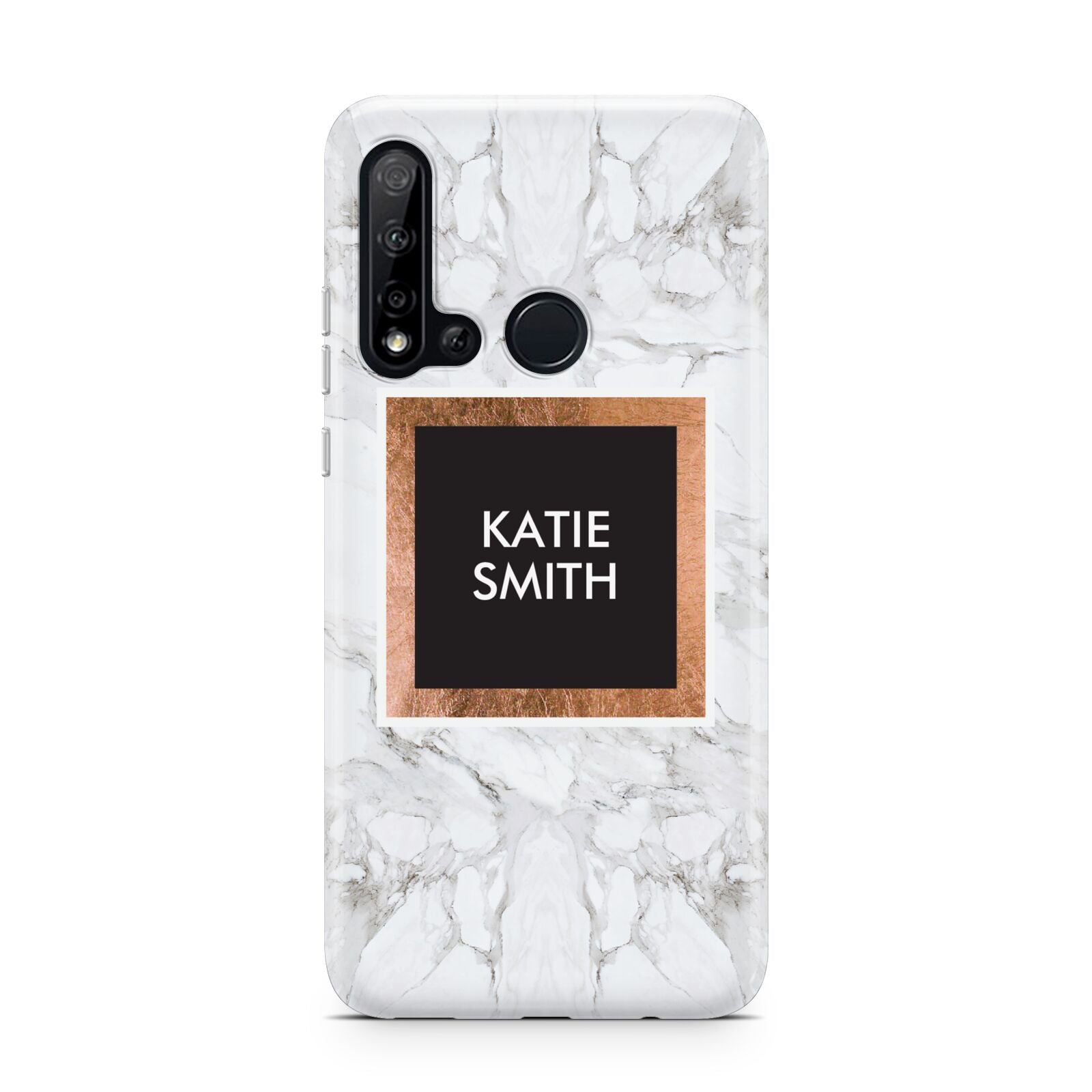 Personalised Marble Name Text Initials Huawei P20 Lite 5G Phone Case