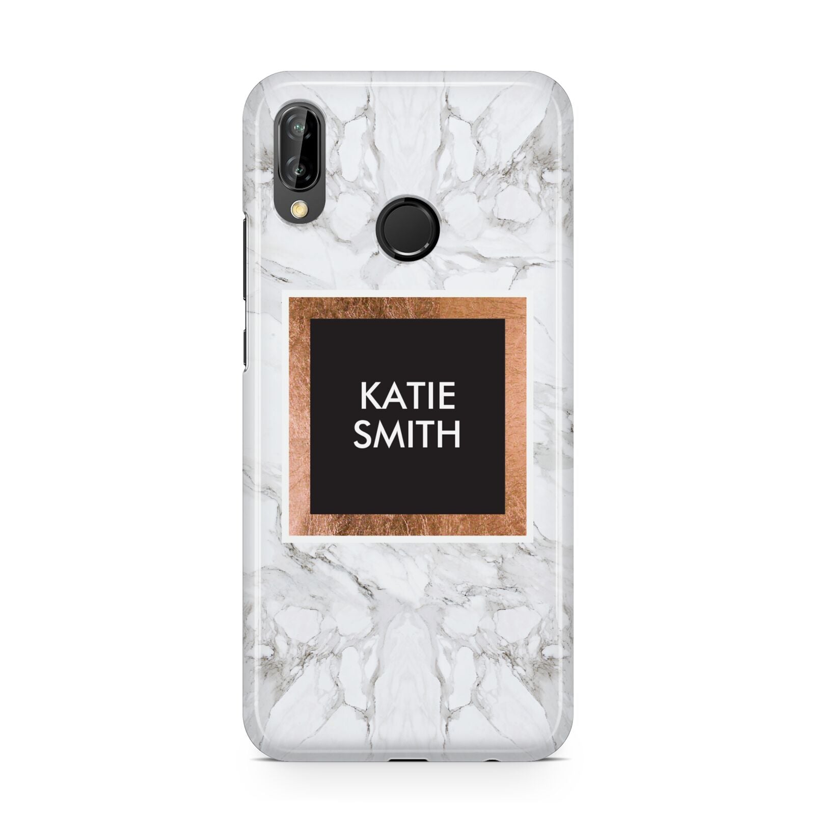 Personalised Marble Name Text Initials Huawei P20 Lite Phone Case