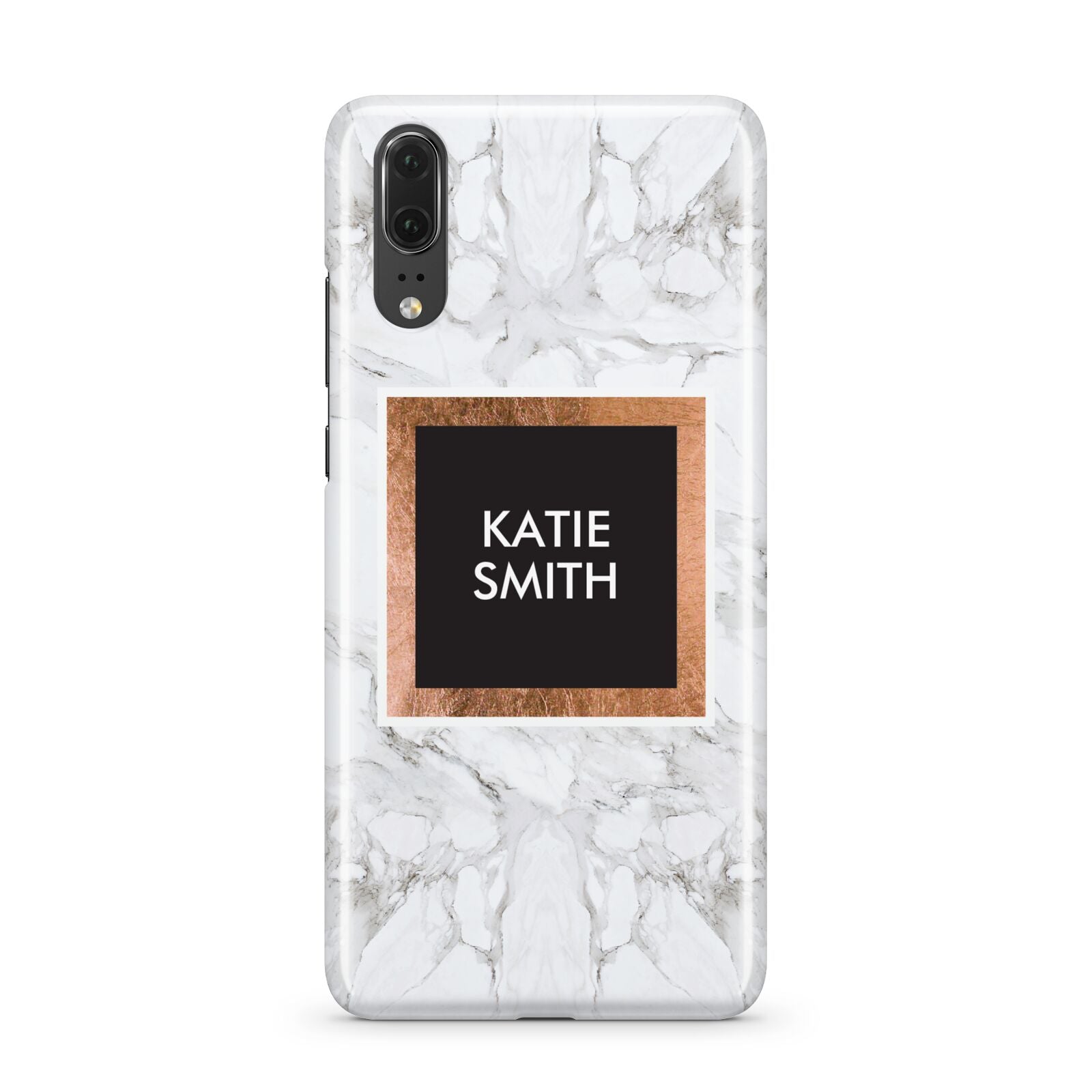 Personalised Marble Name Text Initials Huawei P20 Phone Case