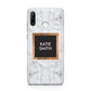 Personalised Marble Name Text Initials Huawei P30 Lite Phone Case