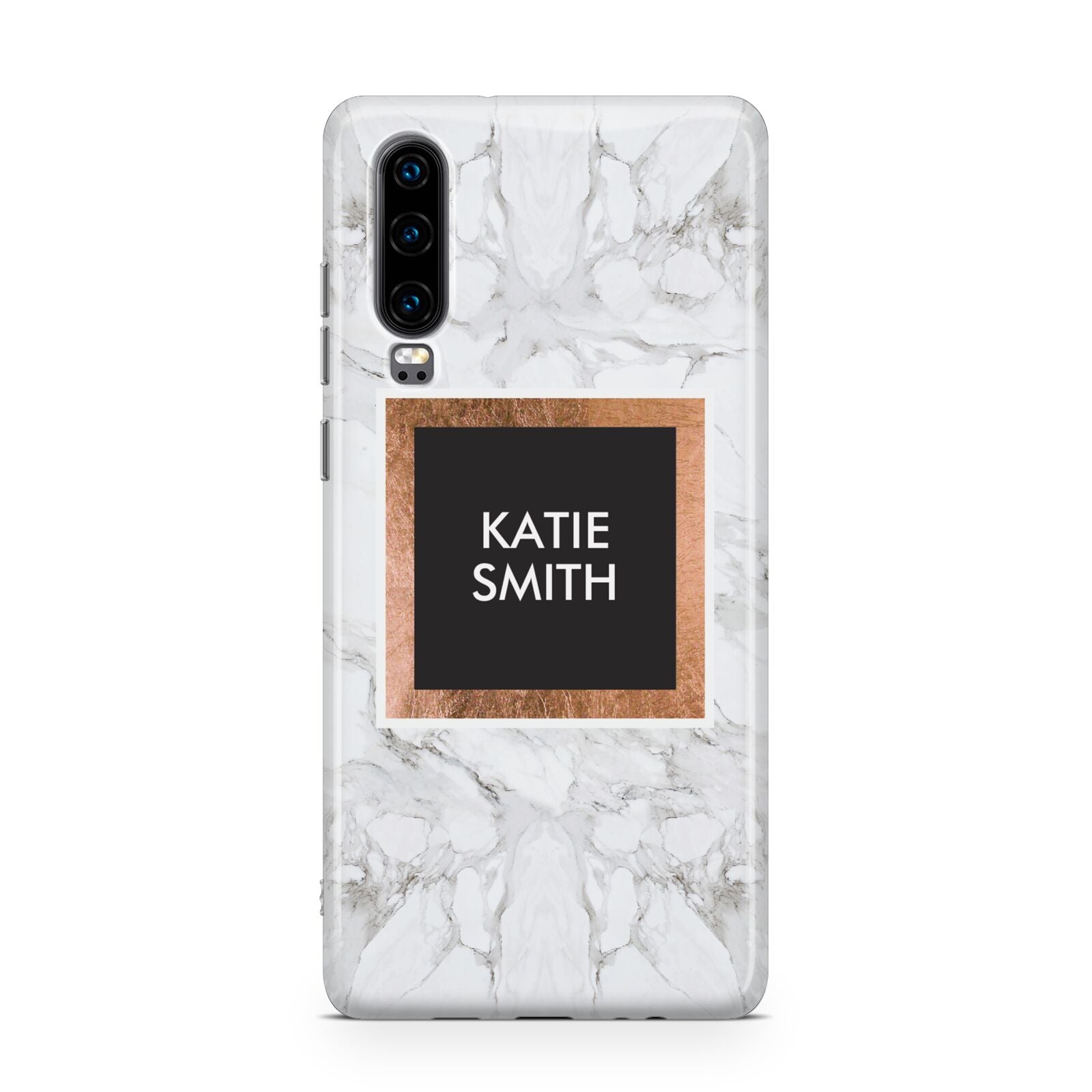 Personalised Marble Name Text Initials Huawei P30 Phone Case