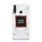 Personalised Marble Name Text Initials Huawei P40 Lite E Phone Case