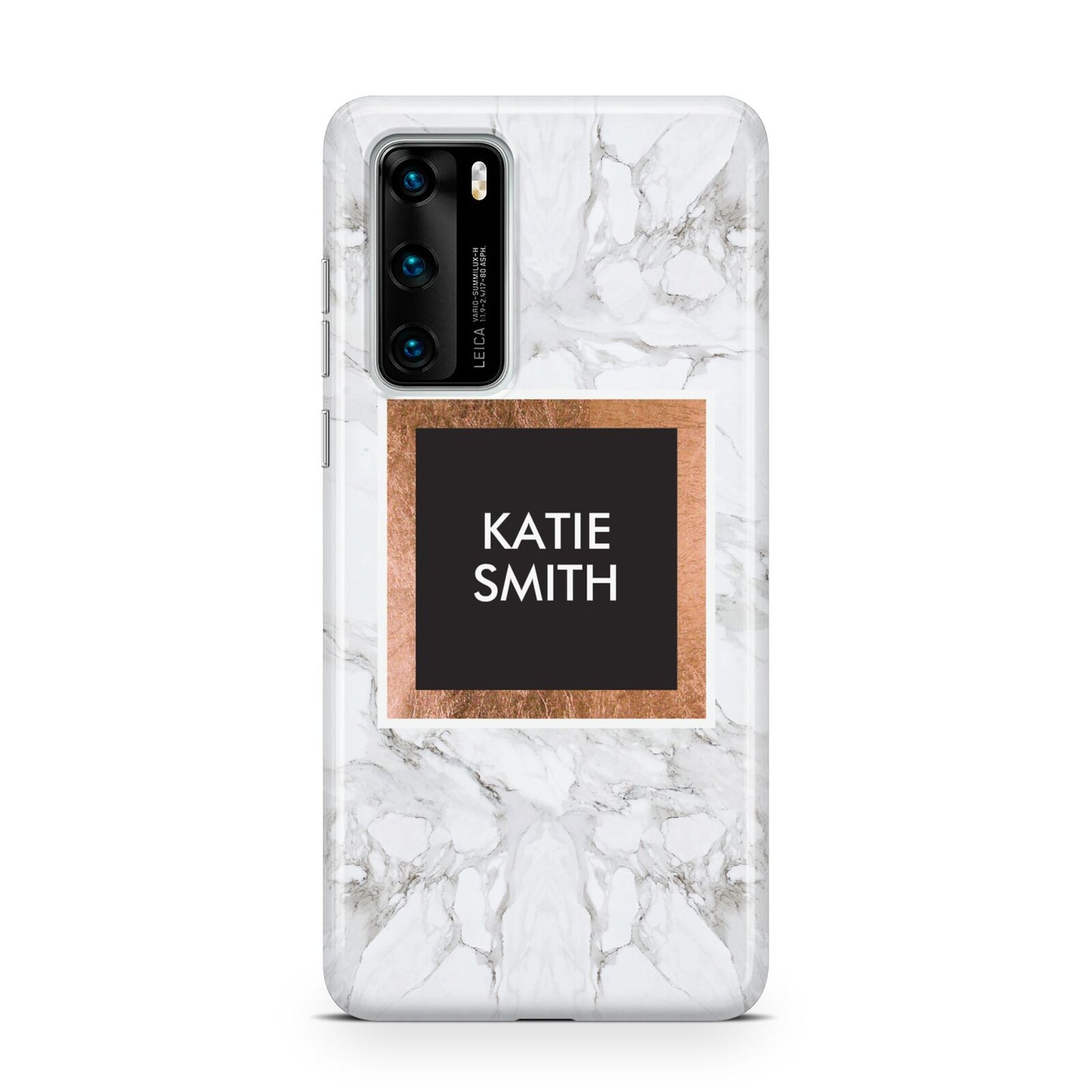 Personalised Marble Name Text Initials Huawei P40 Phone Case