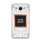 Personalised Marble Name Text Initials Huawei Y3 2017