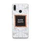 Personalised Marble Name Text Initials Huawei Y9 2019