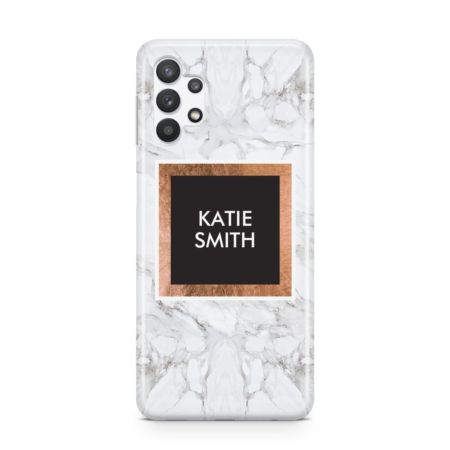 Personalised Marble Name Text Initials Samsung A32 5G Case