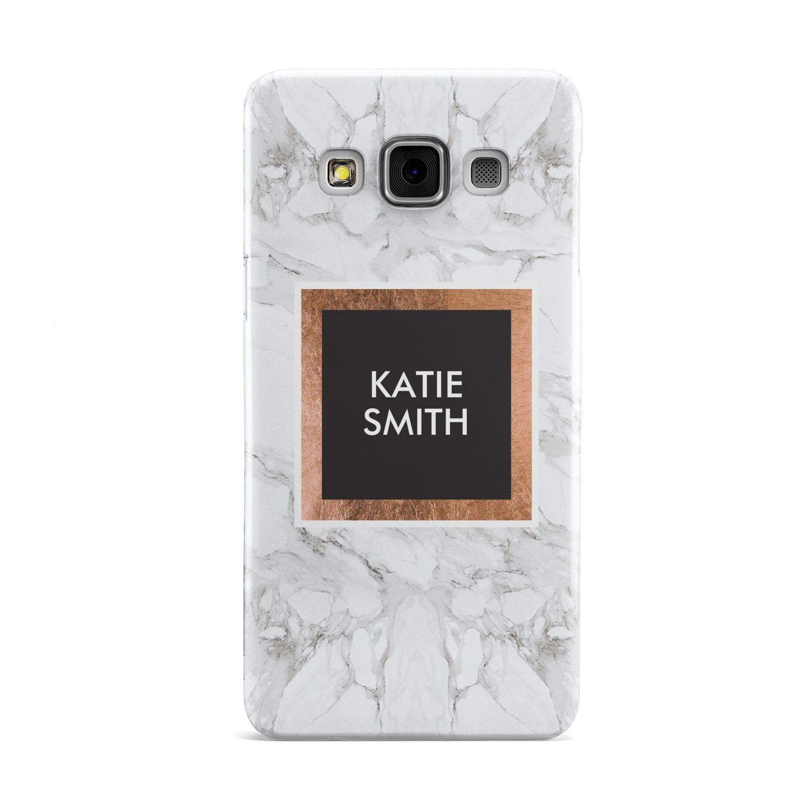Personalised Marble Name Text Initials Samsung Galaxy A3 Case