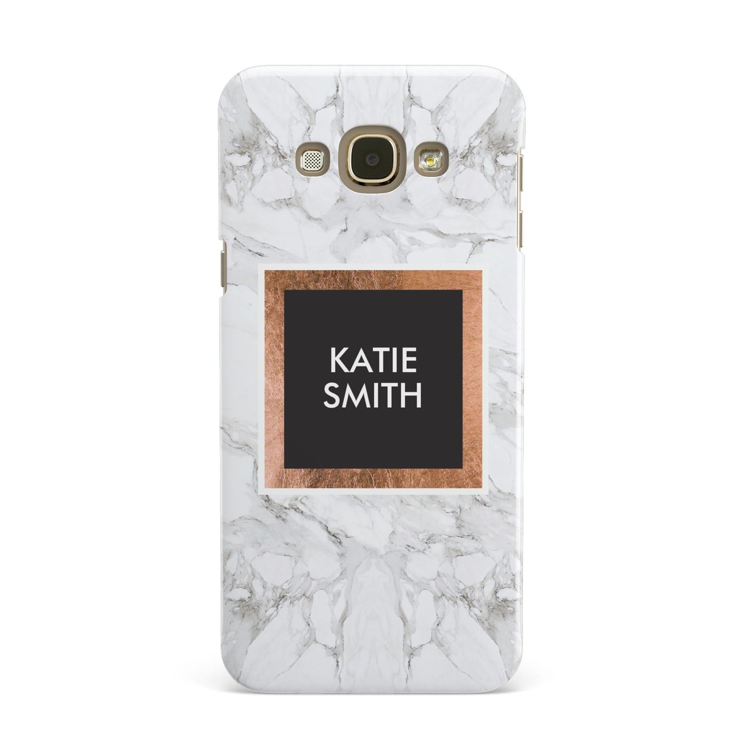 Personalised Marble Name Text Initials Samsung Galaxy A8 Case