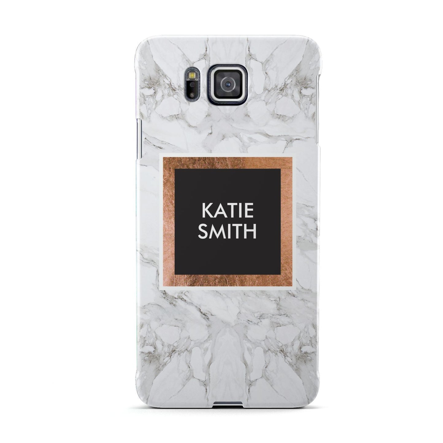 Personalised Marble Name Text Initials Samsung Galaxy Alpha Case