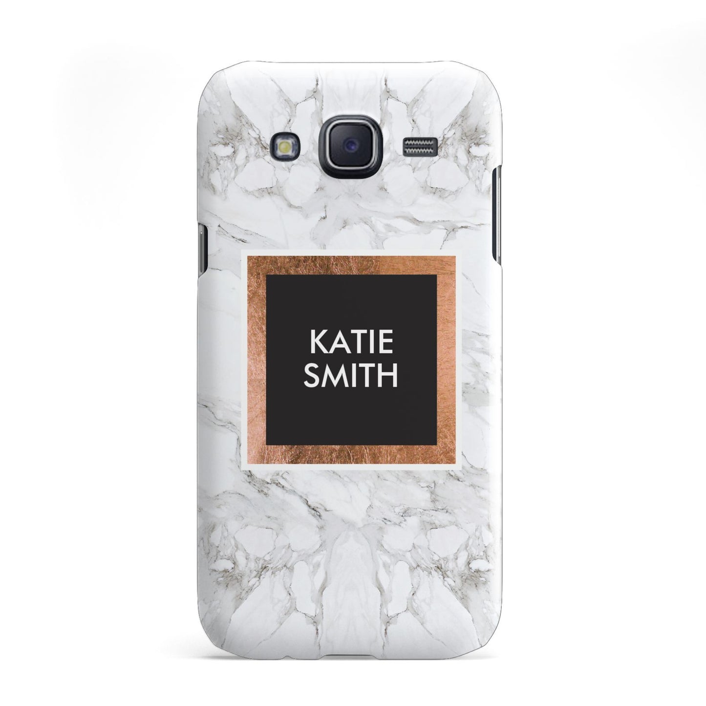 Personalised Marble Name Text Initials Samsung Galaxy J5 Case