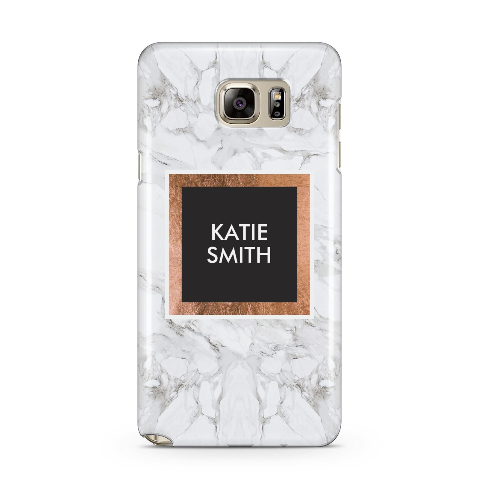 Personalised Marble Name Text Initials Samsung Galaxy Note 5 Case