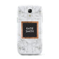 Personalised Marble Name Text Initials Samsung Galaxy S4 Mini Case