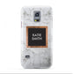 Personalised Marble Name Text Initials Samsung Galaxy S5 Mini Case