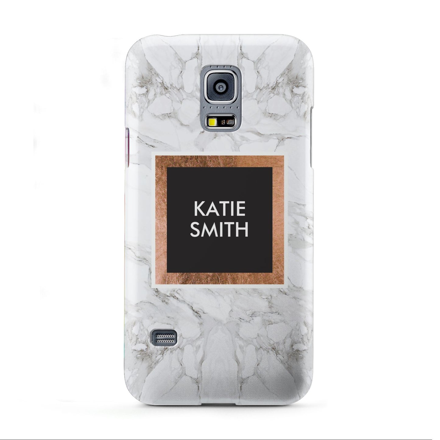 Personalised Marble Name Text Initials Samsung Galaxy S5 Mini Case