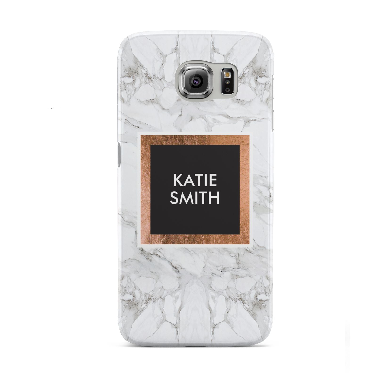 Personalised Marble Name Text Initials Samsung Galaxy S6 Case