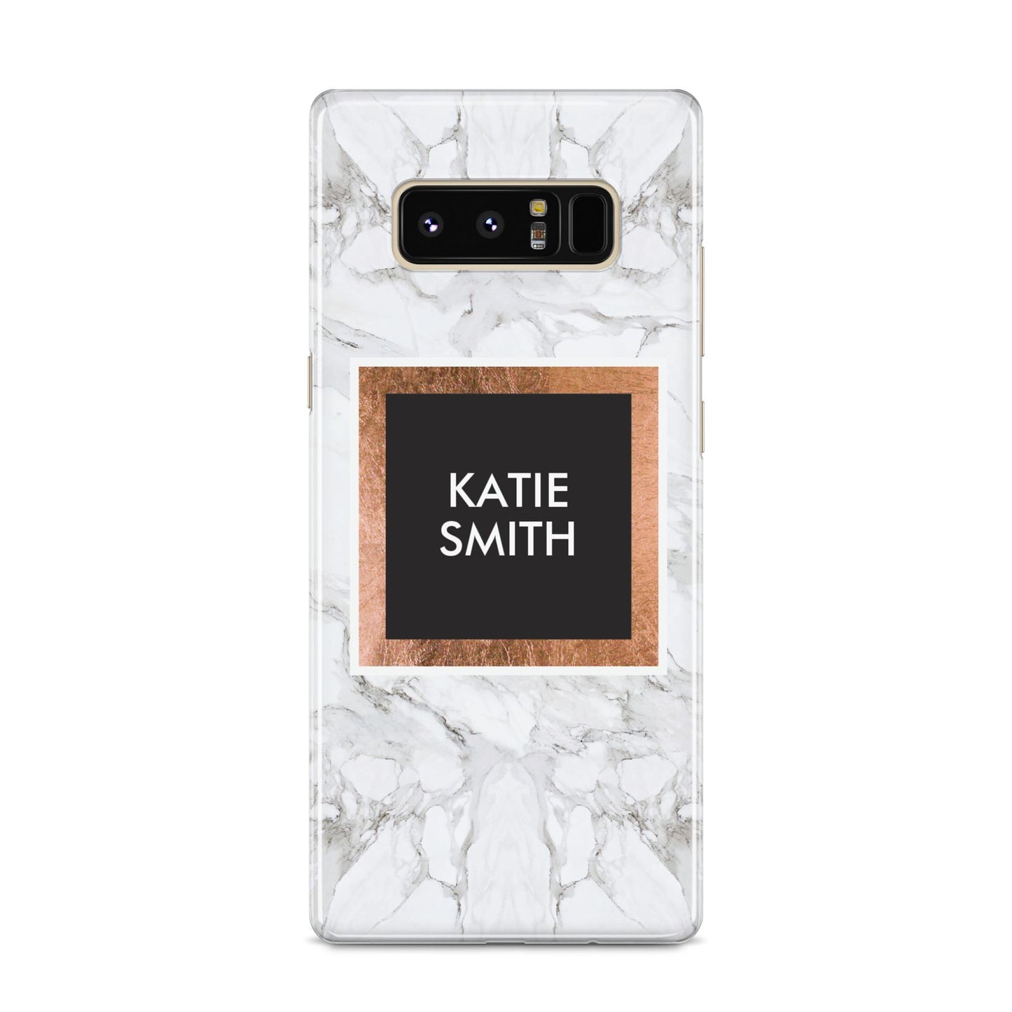 Personalised Marble Name Text Initials Samsung Galaxy S8 Case