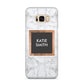 Personalised Marble Name Text Initials Samsung Galaxy S8 Plus Case
