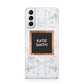 Personalised Marble Name Text Initials Samsung S21 Plus Case