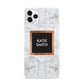 Personalised Marble Name Text Initials iPhone 11 Pro Max 3D Snap Case