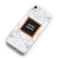 Personalised Marble Name Text Initials iPhone 8 Bumper Case on Silver iPhone Alternative Image
